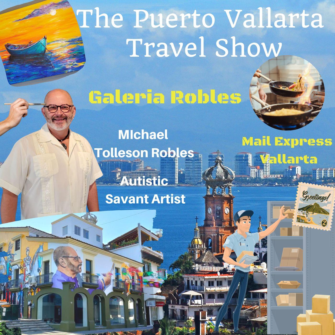 Michael Tolleson Robles, Autistic Savant Artist at Galeria Robles in Puerto Vallarta, Mexico