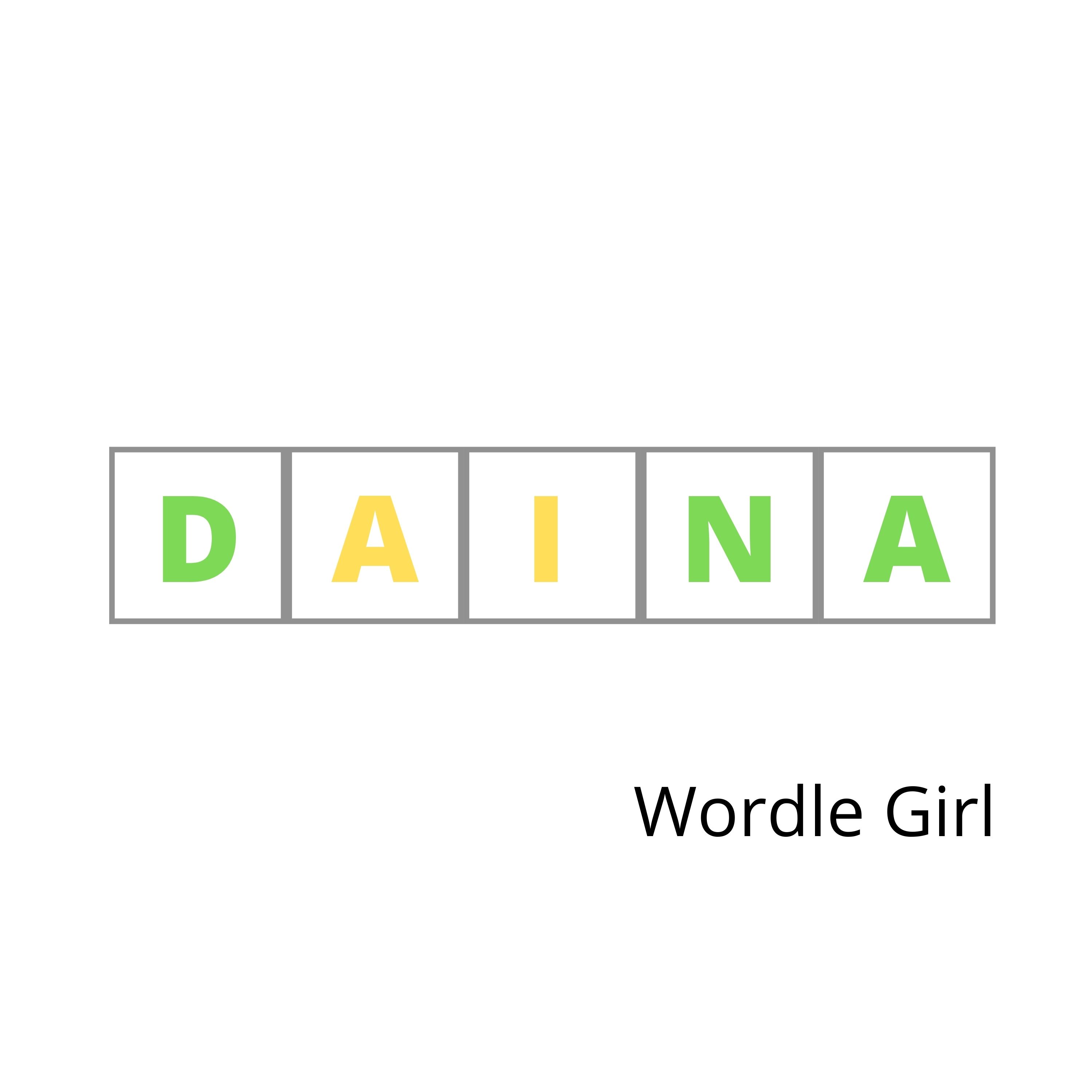 Wordle Girl 1 Wordle Girl 1
