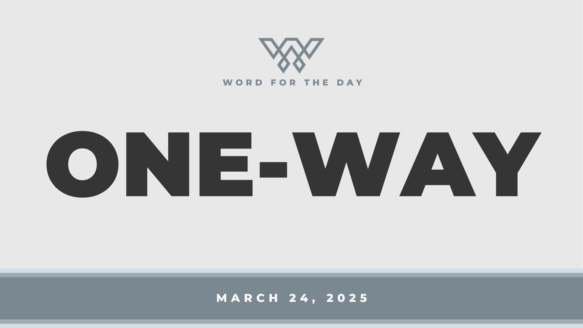 One-Way