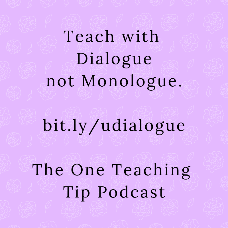 One Teaching Tip