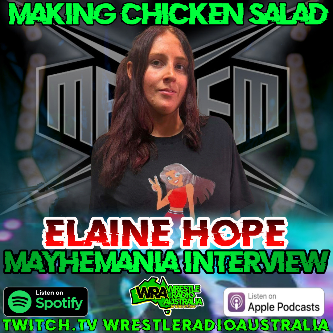Elaine Hope drops by for a quick chat at Mayhemania