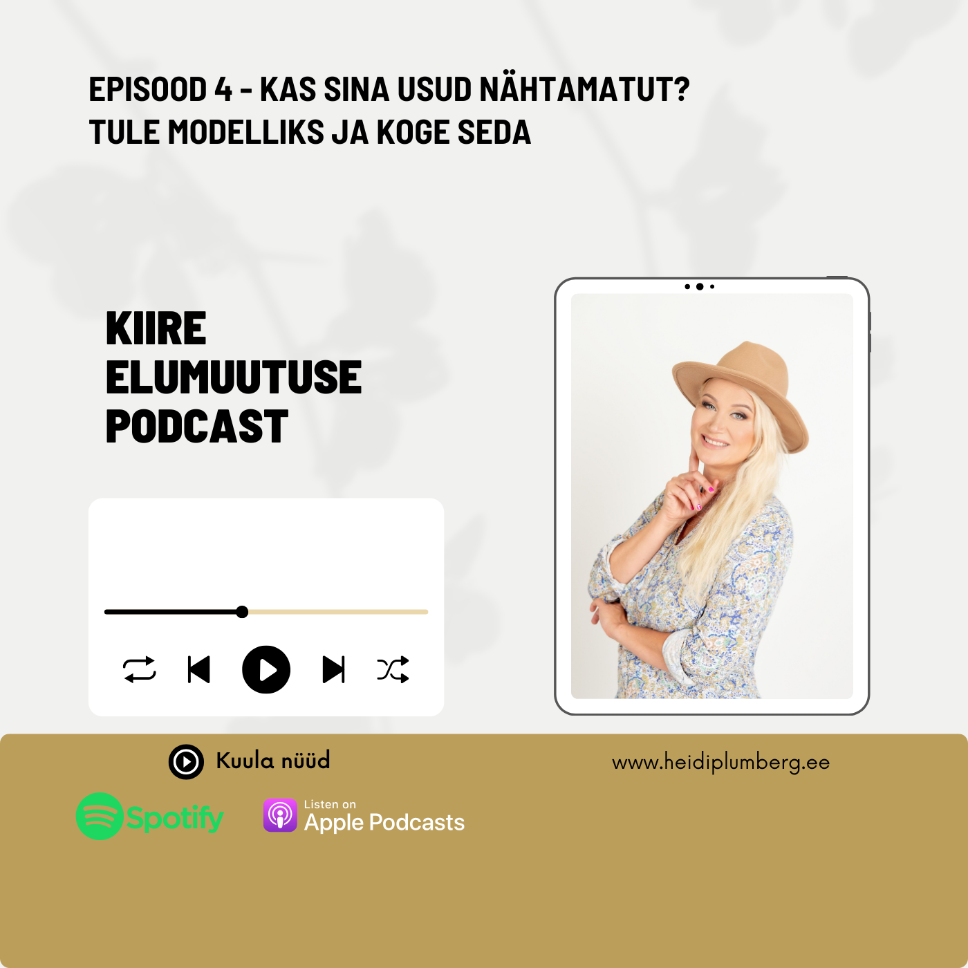 Episood 4 - Kas sina usud nähtamatut? Tule modelliks ja koge seda.