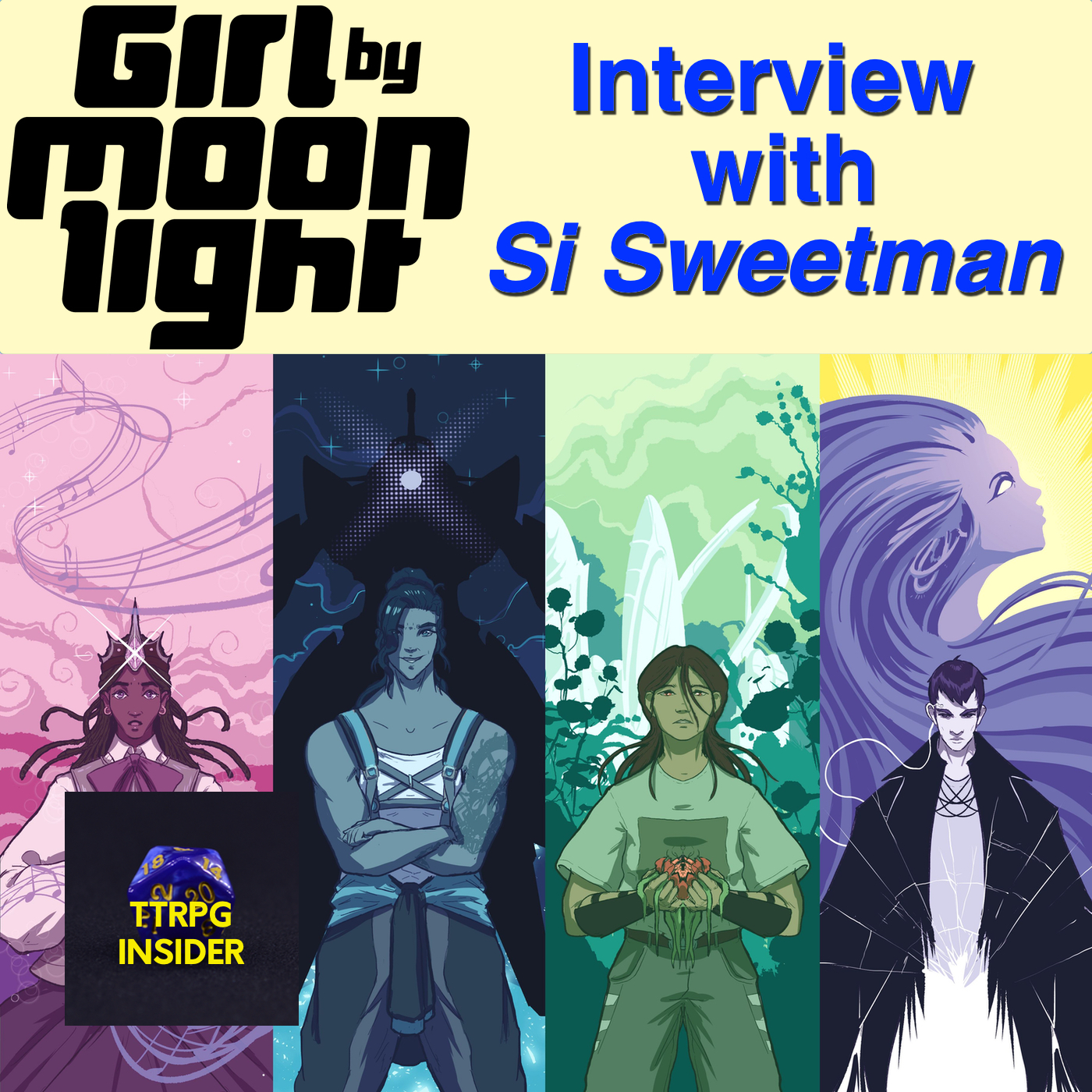 Si Sweetman: Artist | Girl by Moonlight
