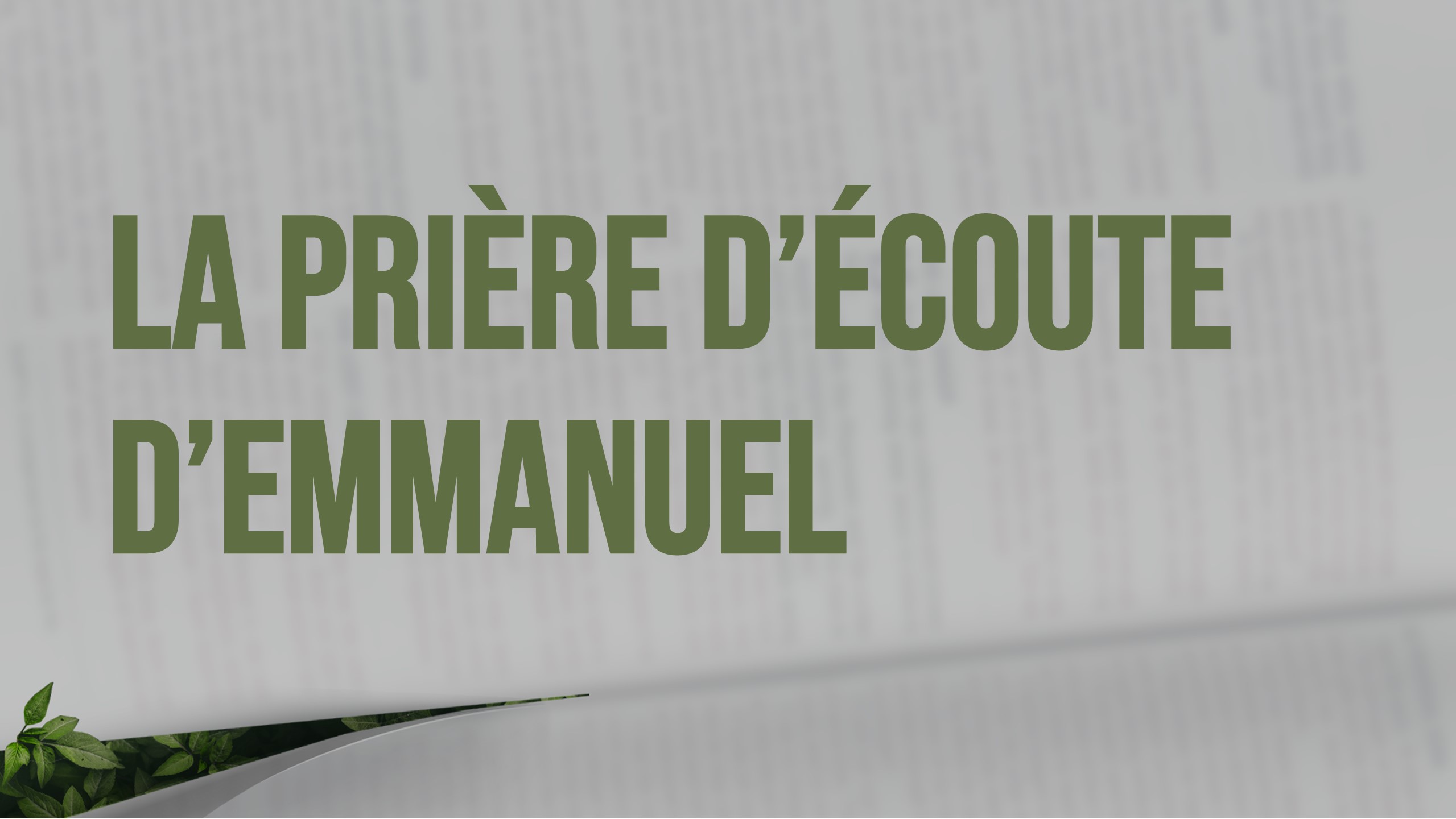 L\'Église dans Lanaudière : Messages Audio
