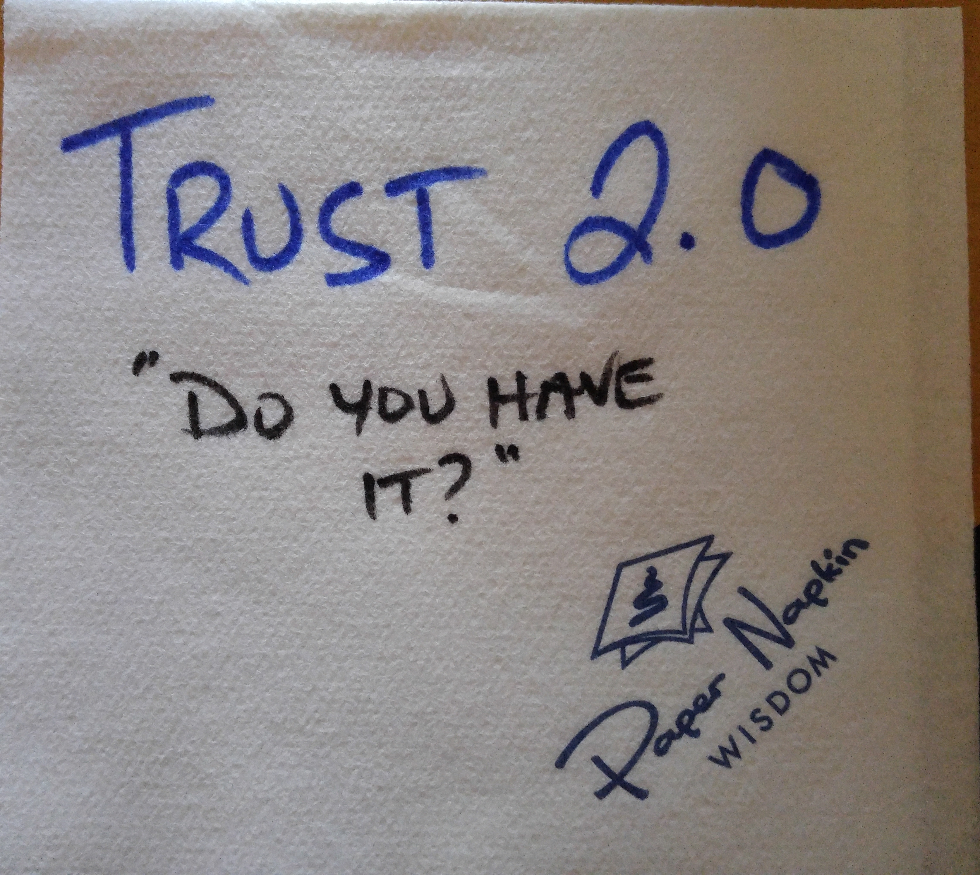TA 22: Trust 2.0 – Do you have it?