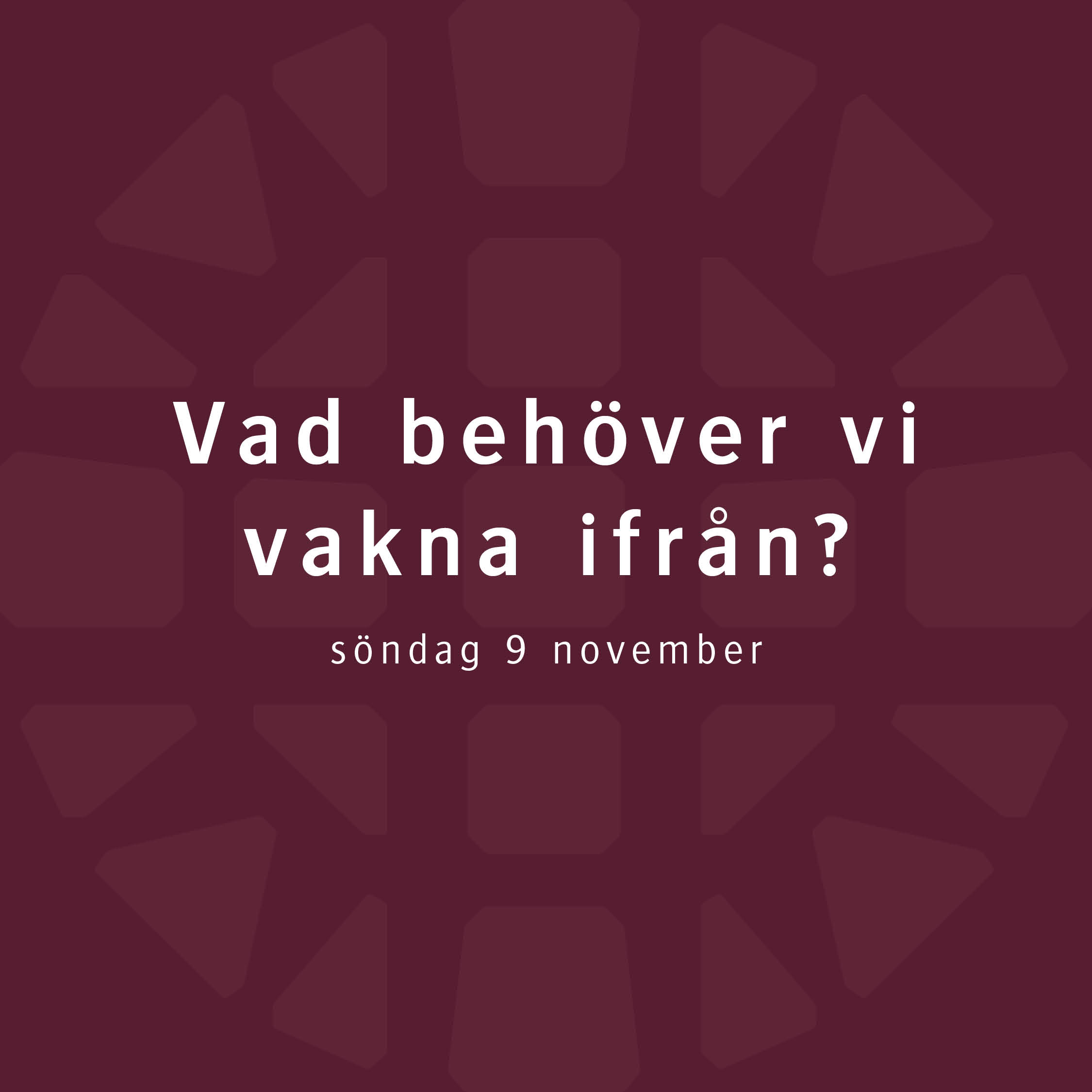Vad behöver vi vakna ifrån? – Lovisa Almén Vad behöver vi vakna ifrån? – Lovisa Almén