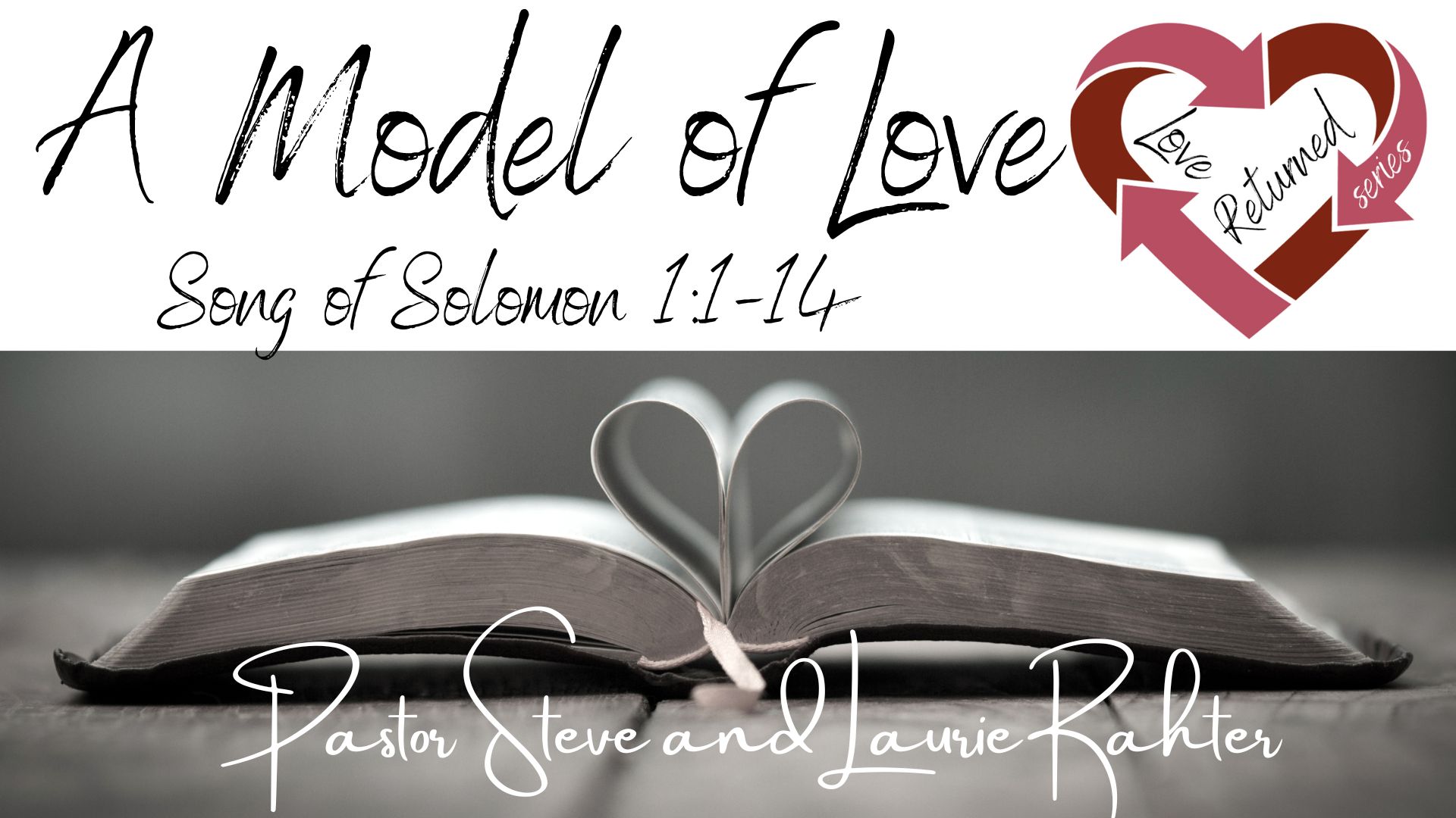 1/14/23 A Model of Love Pastor Steve & Laurie Rahter Love Returned Series