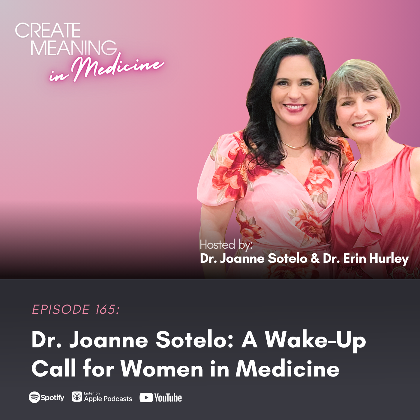 165. Dr. Joanne Sotelo: A Wake-Up Call for Women in Medicine