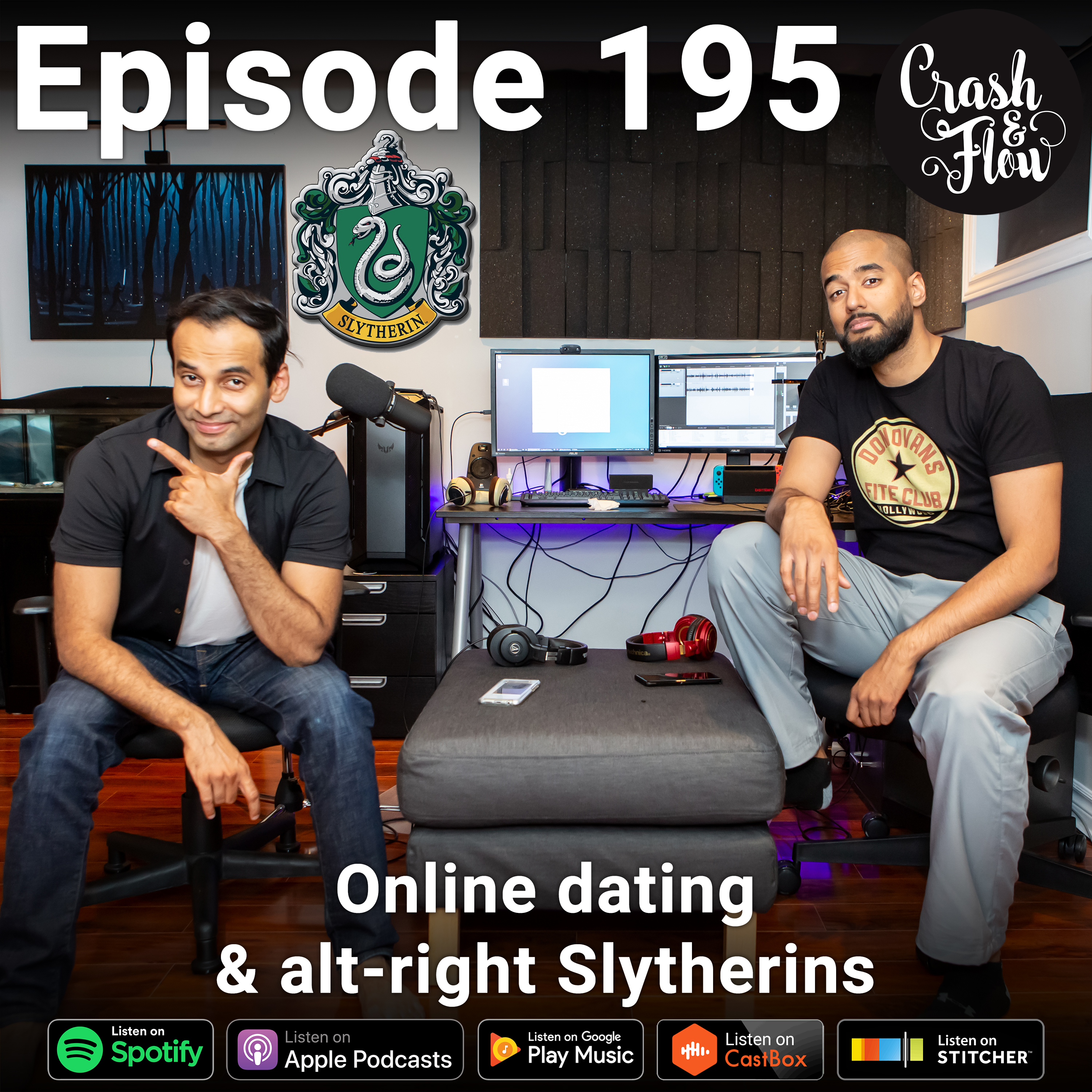 Episode 195 – Online dating & alt-right Slytherins episode artwork