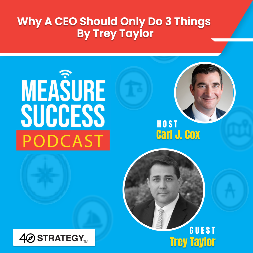 cover of episode Why a CEO Should Only Do 3 Things  by Trey Taylor