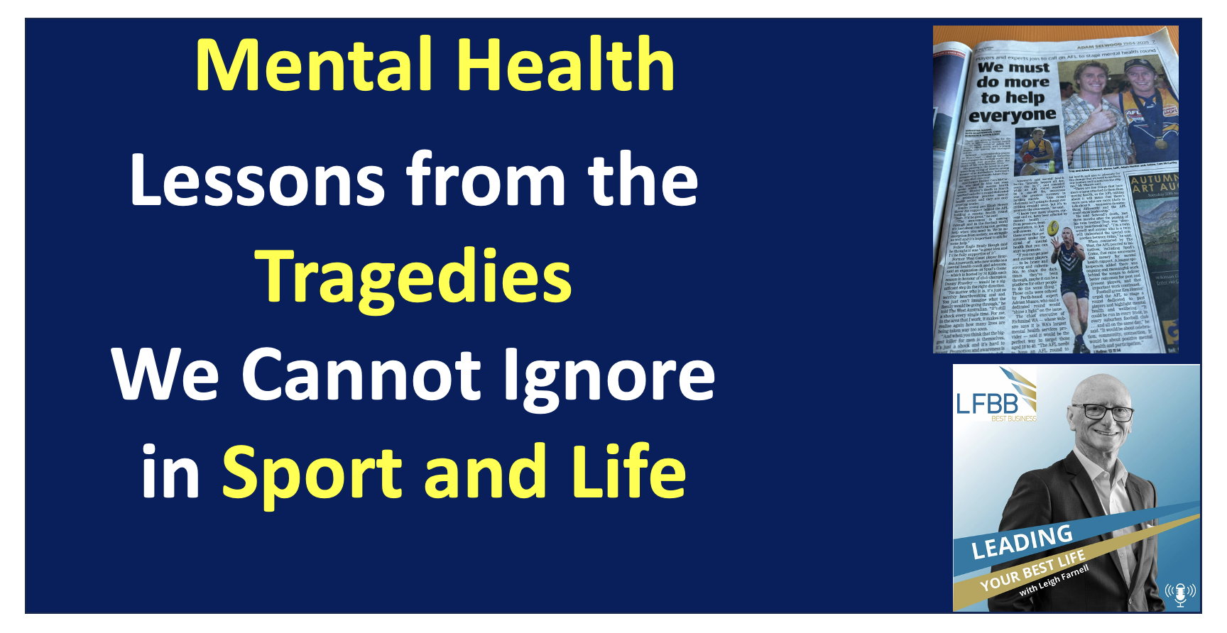 Turning Tragedy into Change: Mental Health Solutions for Sport and Life