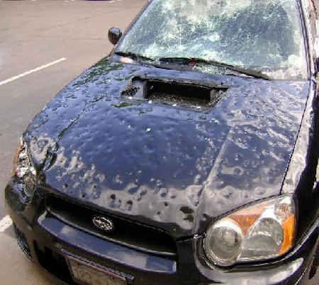 08.03.23 (MP3): What the Hail? Can You Defend Your Daily Driver from Doom in the Sky w/ Hail “Proof” Car Covers?  Options, Types & Homemade Jobs, + Ford F-150 Recalls (Just a Million), & Exploding Cancer Vehicles from the E.P.A. (...Not On Our Side)