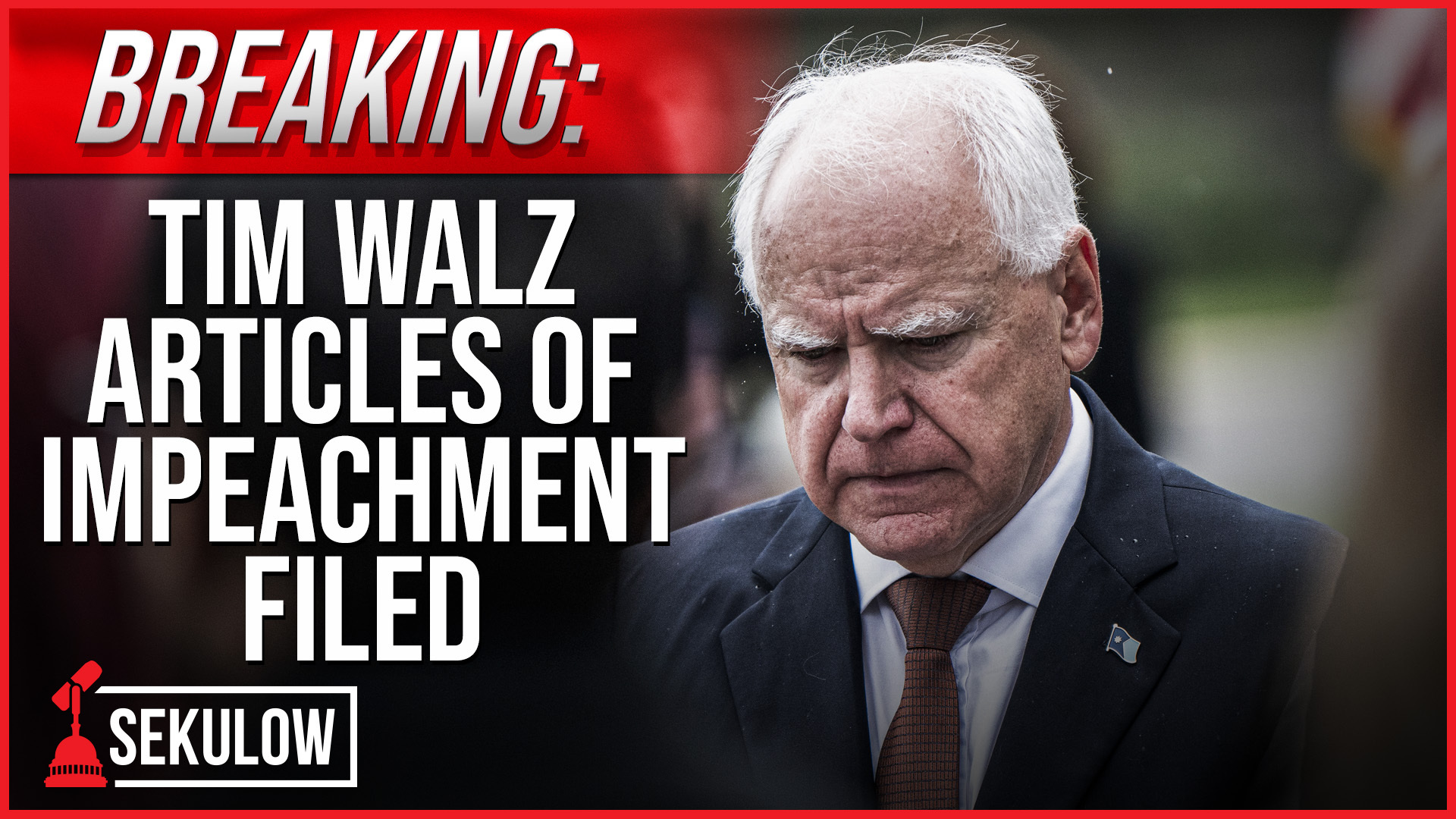 BREAKING: Tim Walz Articles of Impeachment Filed