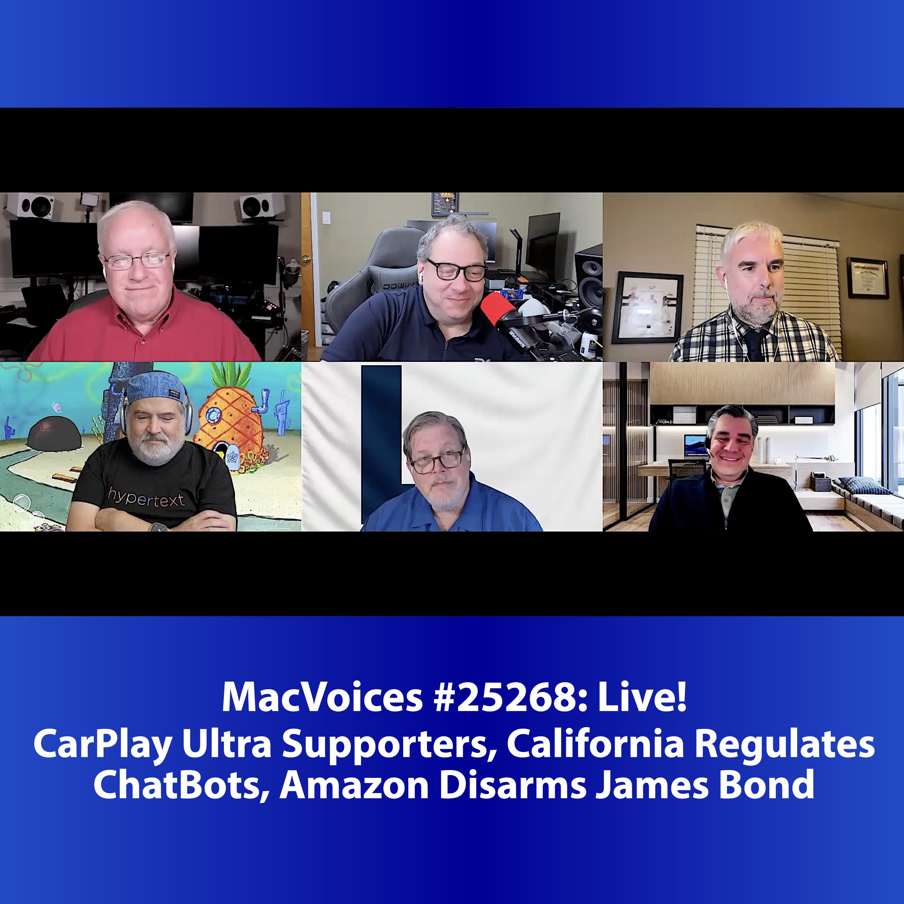 MacVoices #25268: CarPlay Ultra Supporters, California Regulates ChatBots, Amazon Disarms James Bond