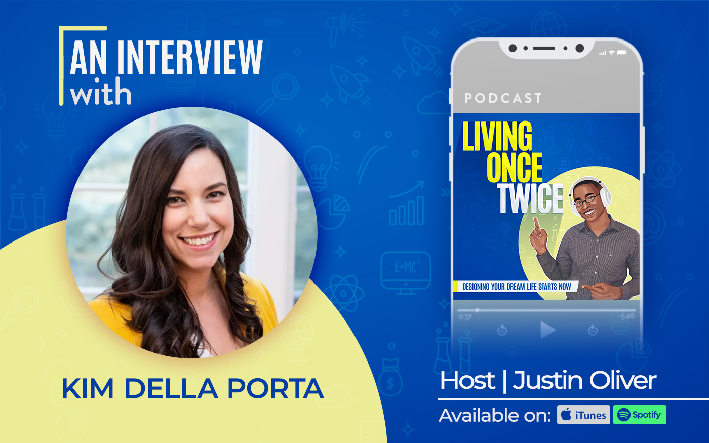 Living Once Twice Ep 15 - The Life of an Entrepreneur & Mom w Health Coach Kim Della Porta