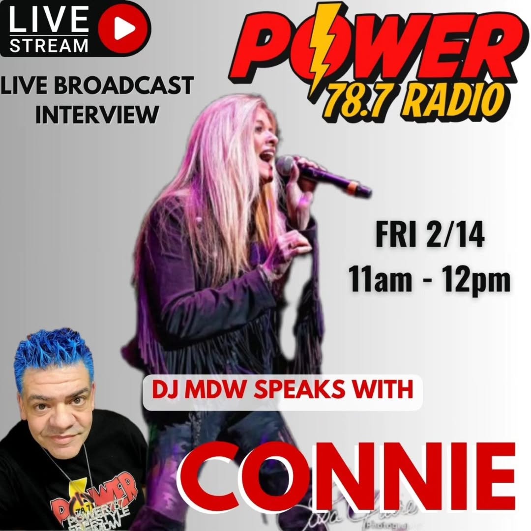 DJ MDW interviews CONNIE on Power 78.7 Radio #freestyleclassics #eighties