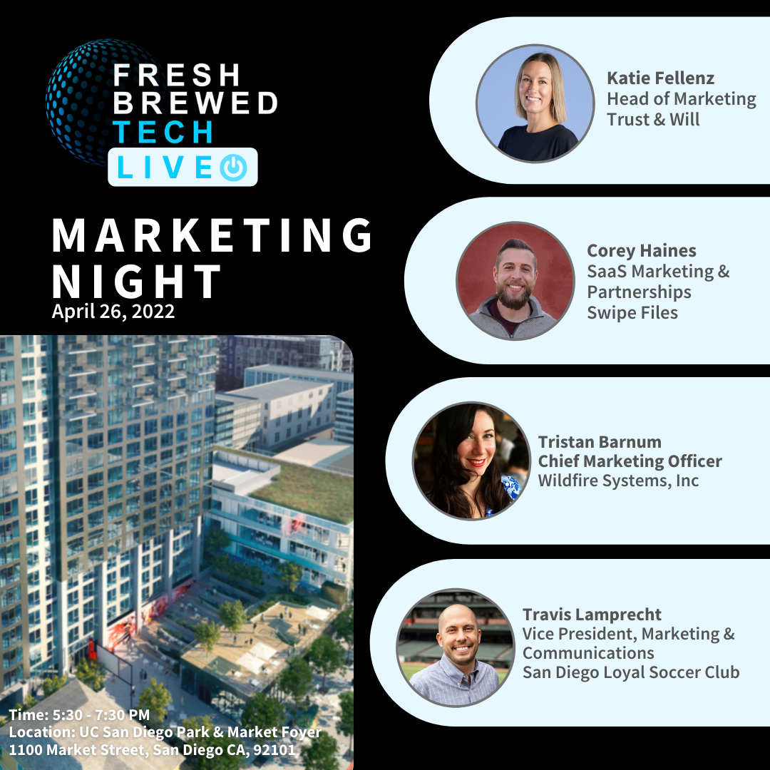 Fresh Brewed Tech Live: April 26th Marketing Night