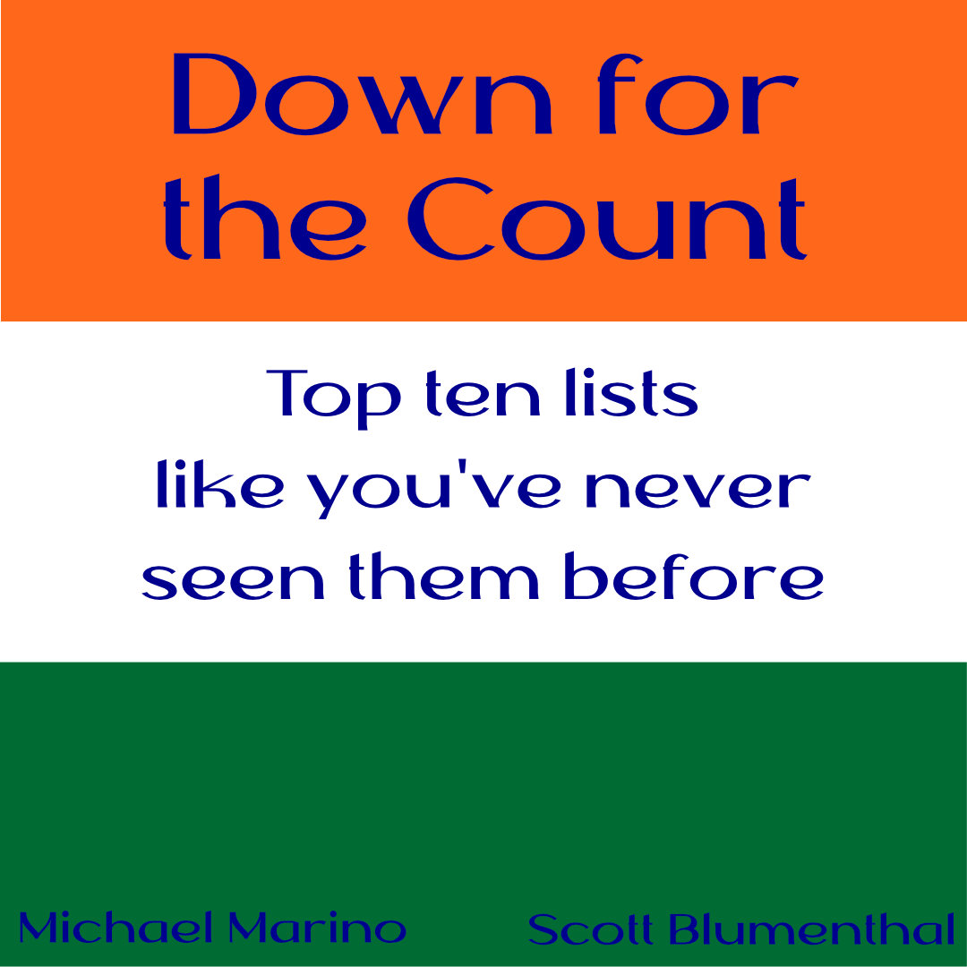 Down for the Count: Top Ten Lists for Everything