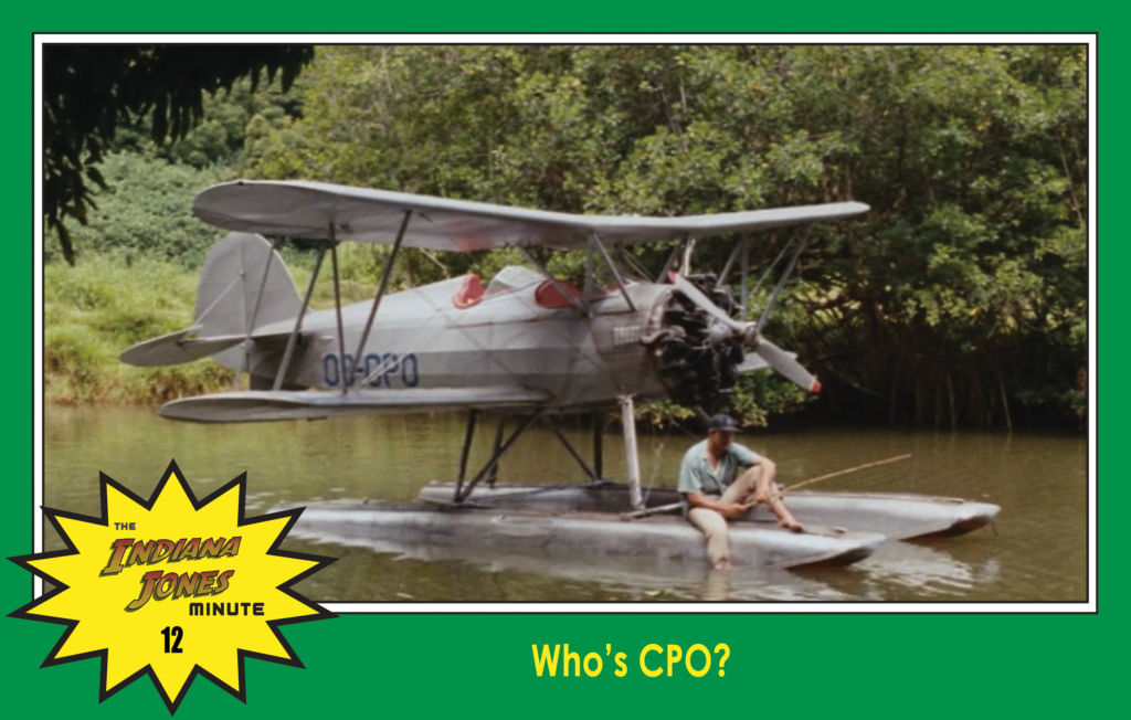 Raiders of the Lost Ark Minute 12: Who's CPO?