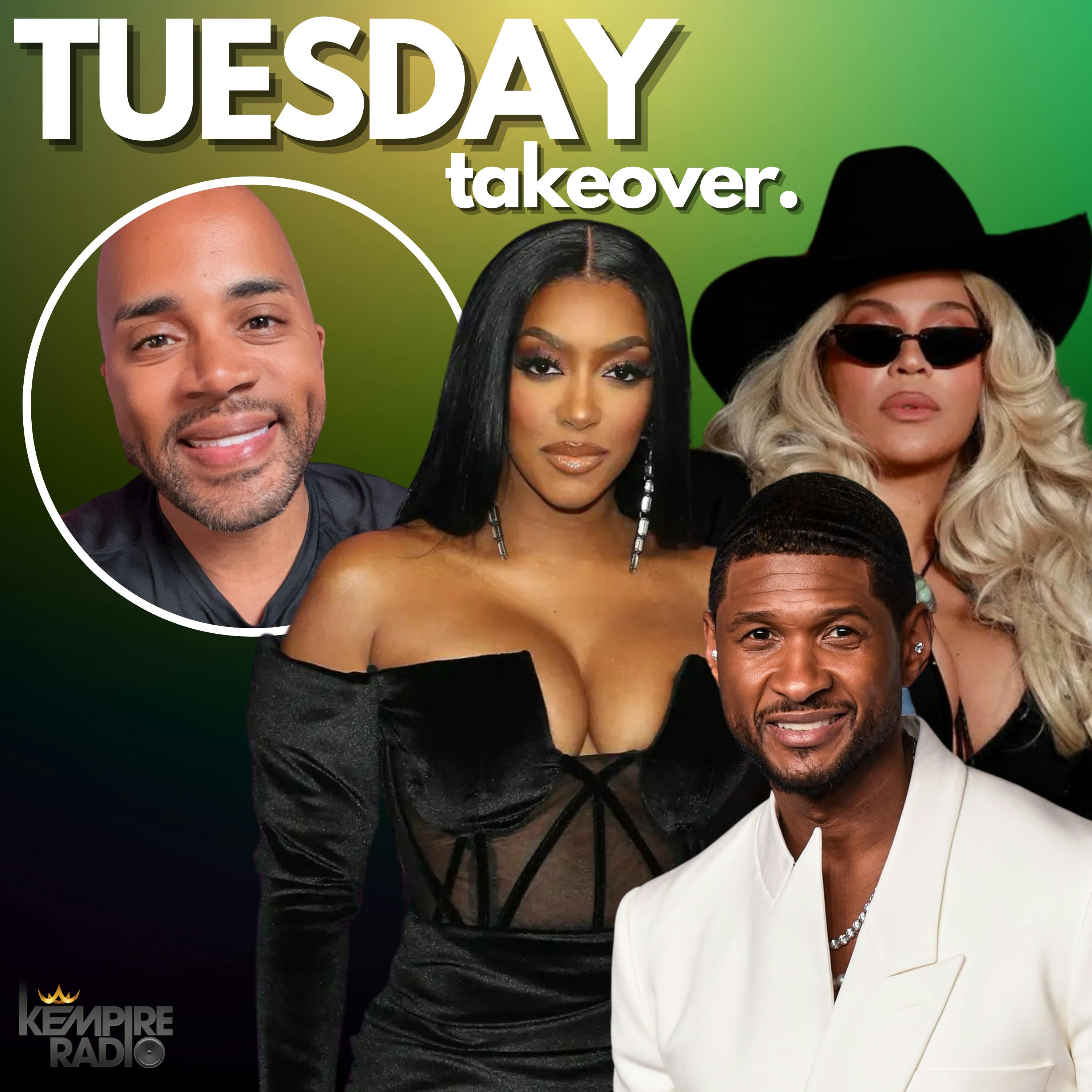 TUESDAY TAKEOVER | Beyoncé’s Country Backlash?, Usher’s Super Bowl Effect, Porsha Confirms Return + Wendy Williams