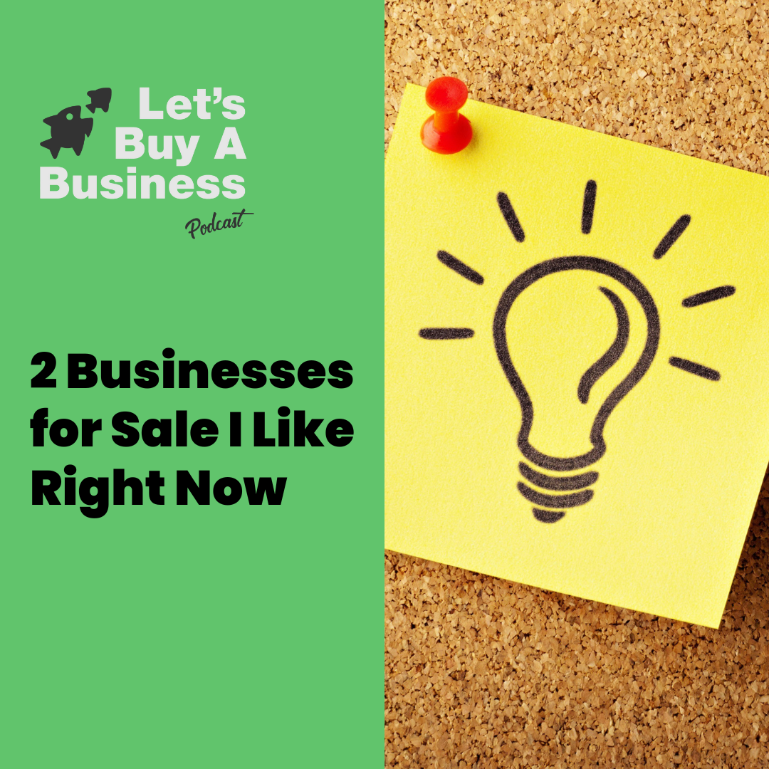 2 Businesses for Sale I Like Right Now