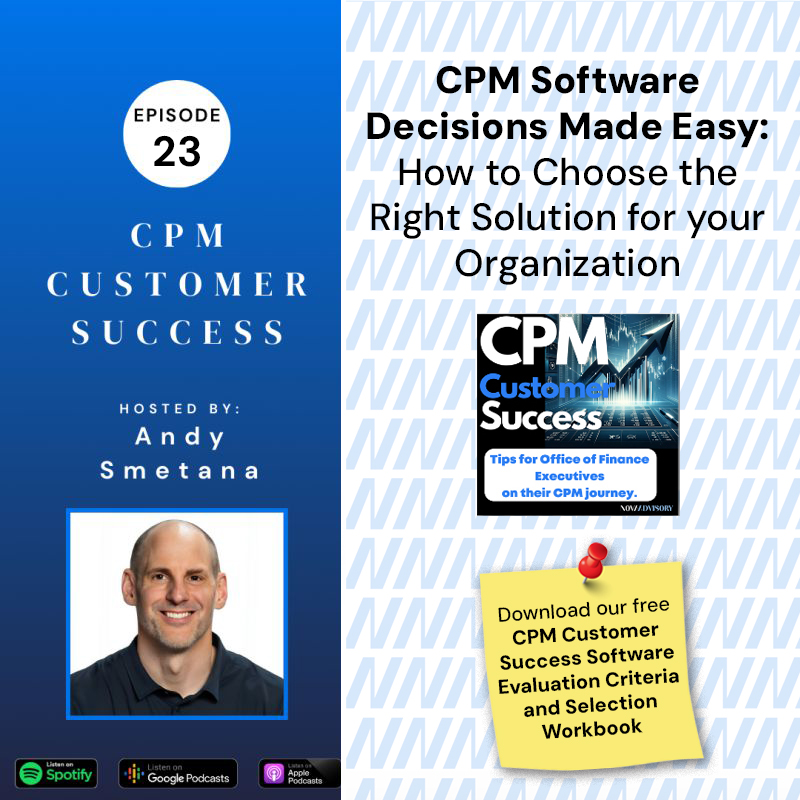 OneStream CPM Customer Success: Tips for Office of Finance Executives on their Corporate Performance Management journey