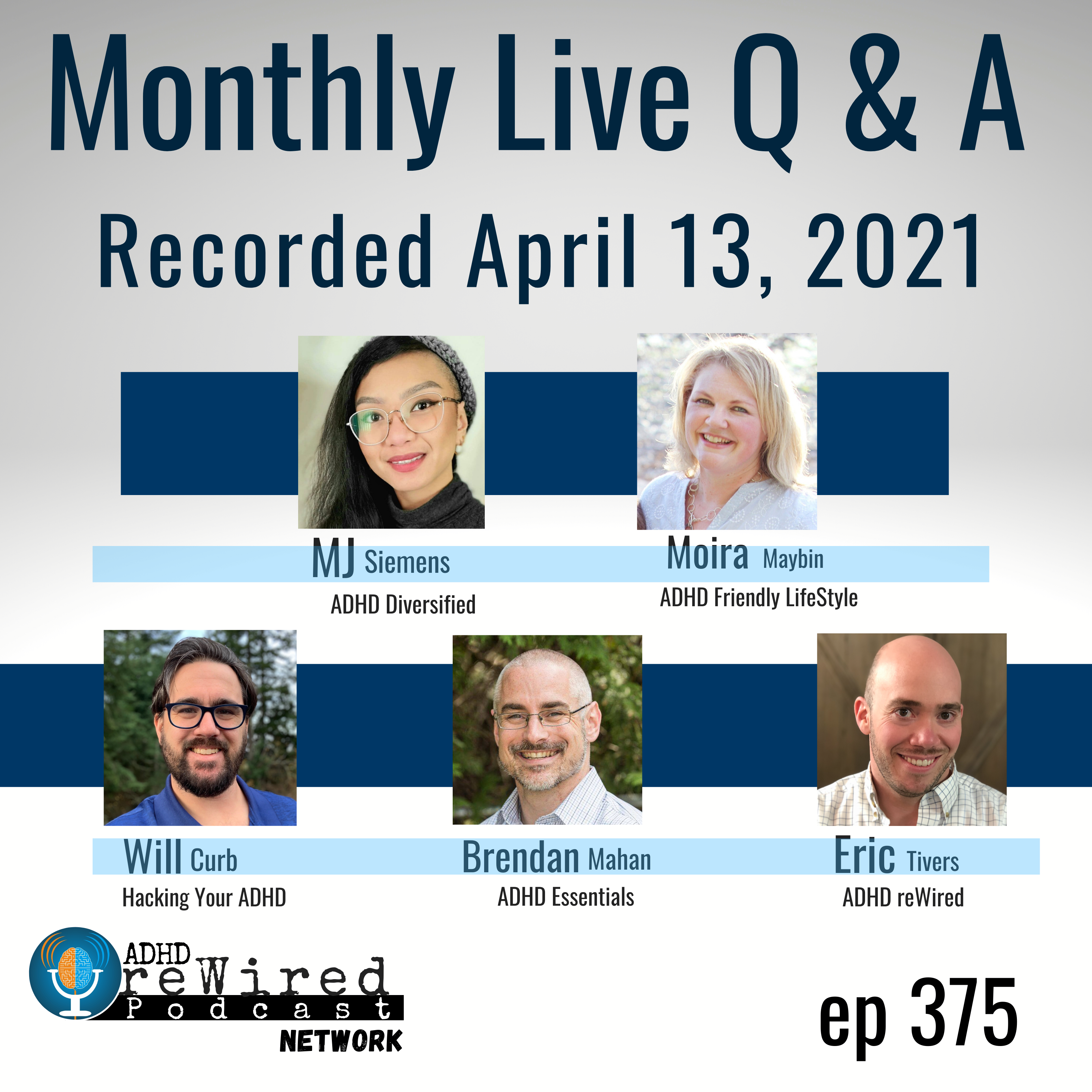 375 | April Q & A with Brendan Mahan and Will Curb, Moira Maybin and MJ Siemens and Barb