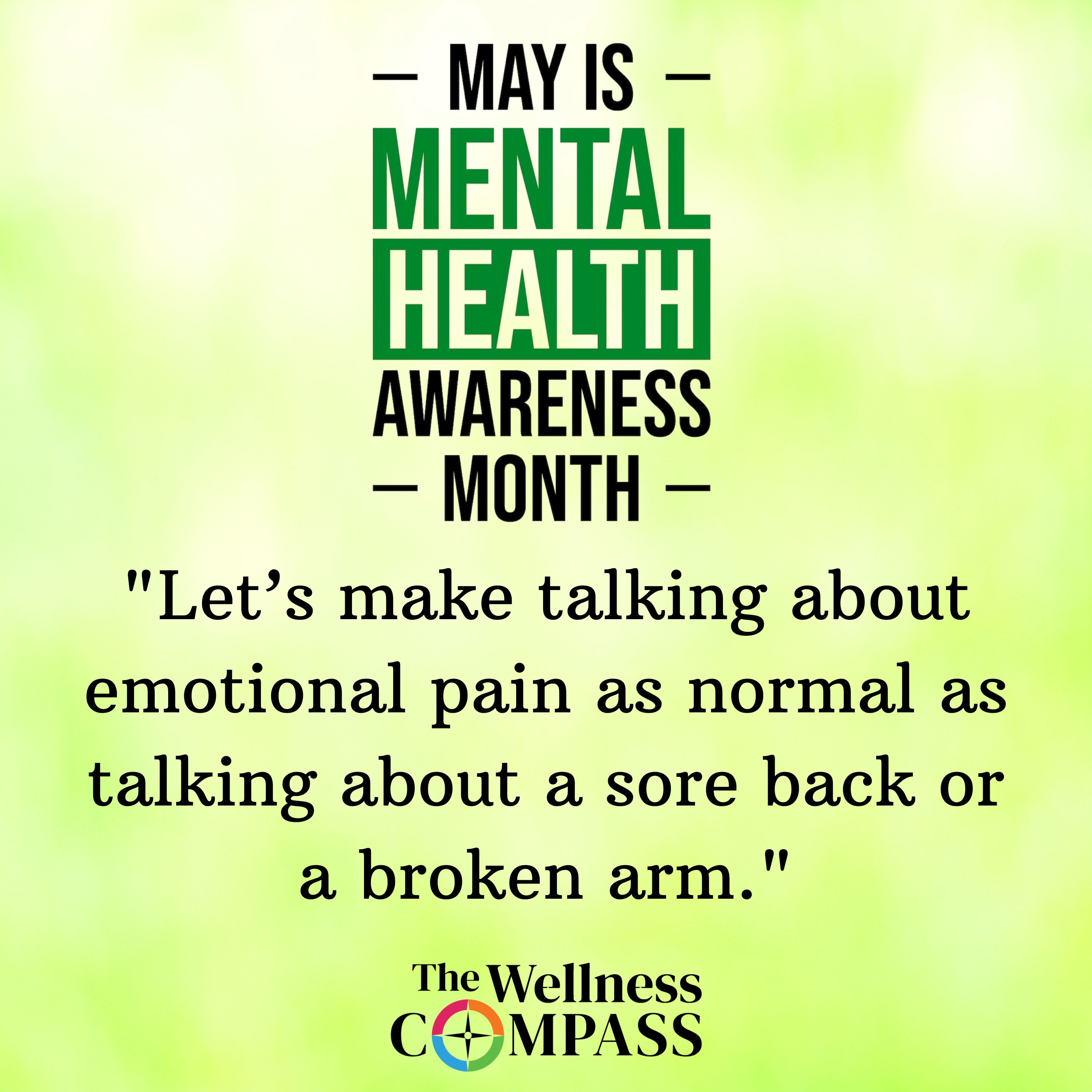 "Let’s Normalize Conversations with One Another  about Our Mental Health"