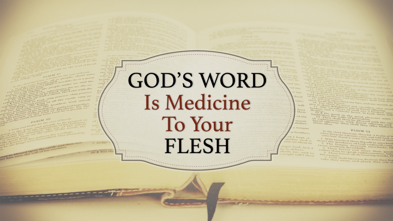 God's Word Is Medicine To Your Flesh