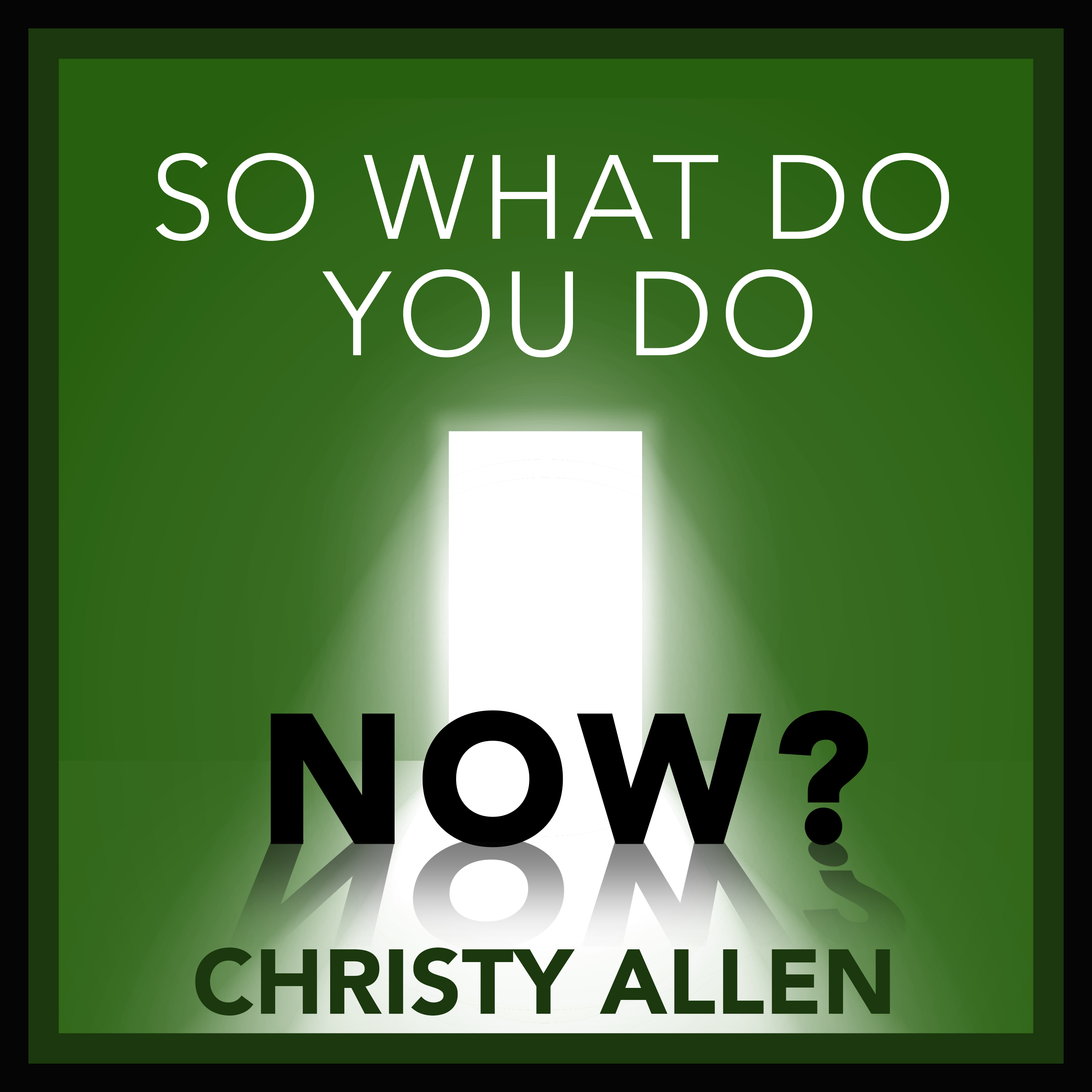 So What Do You Do Now?