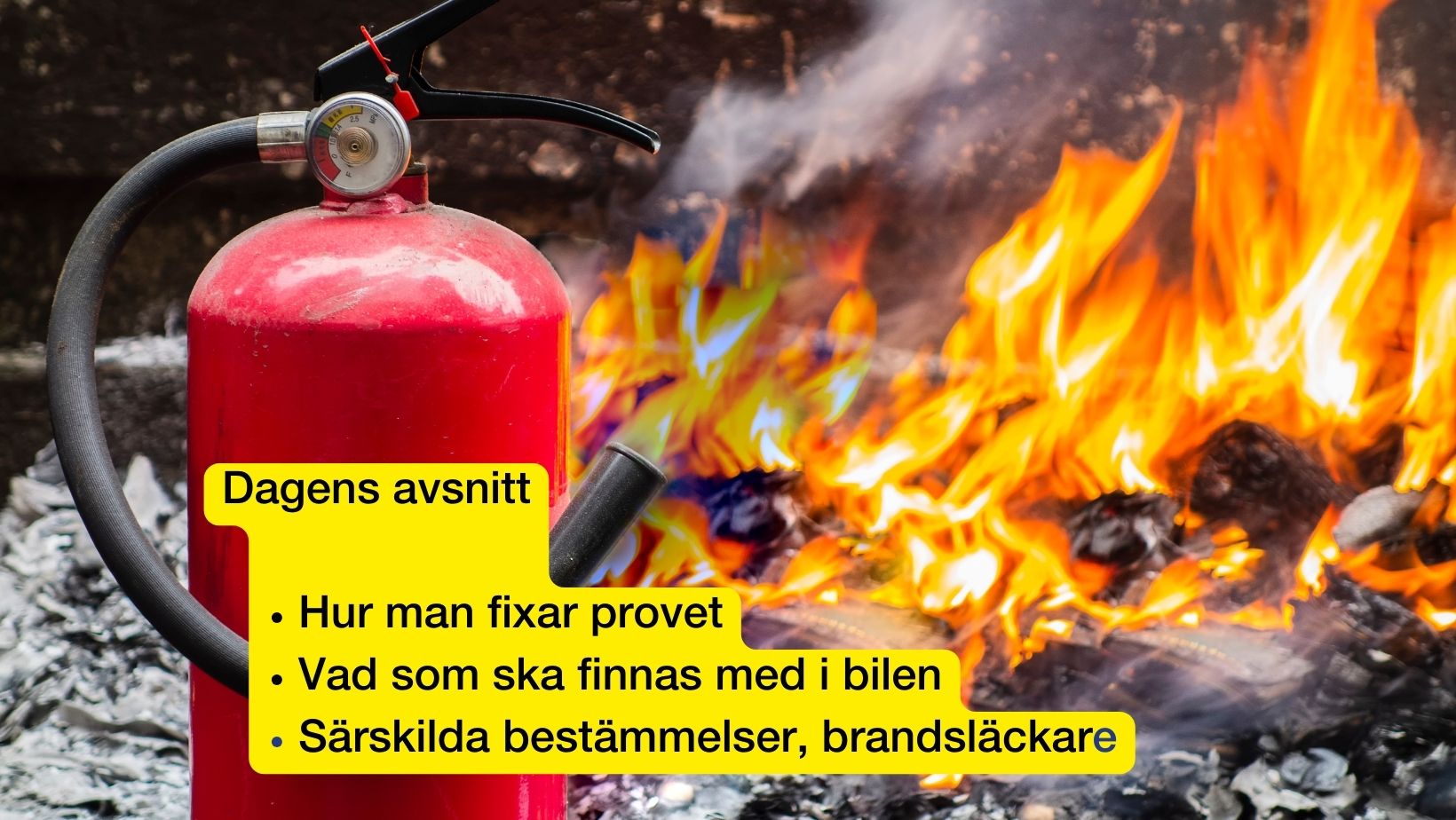 Tips inför provet hos Trafikverket och saker som ska vara med i ADR-bilen