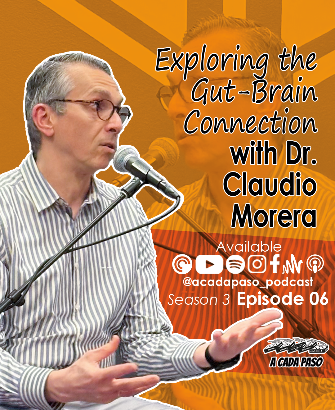 Exploring the Gut-Brain Connection with Dr. Claudio Morera | A Cada Paso | Gaby Alcala │EP 63