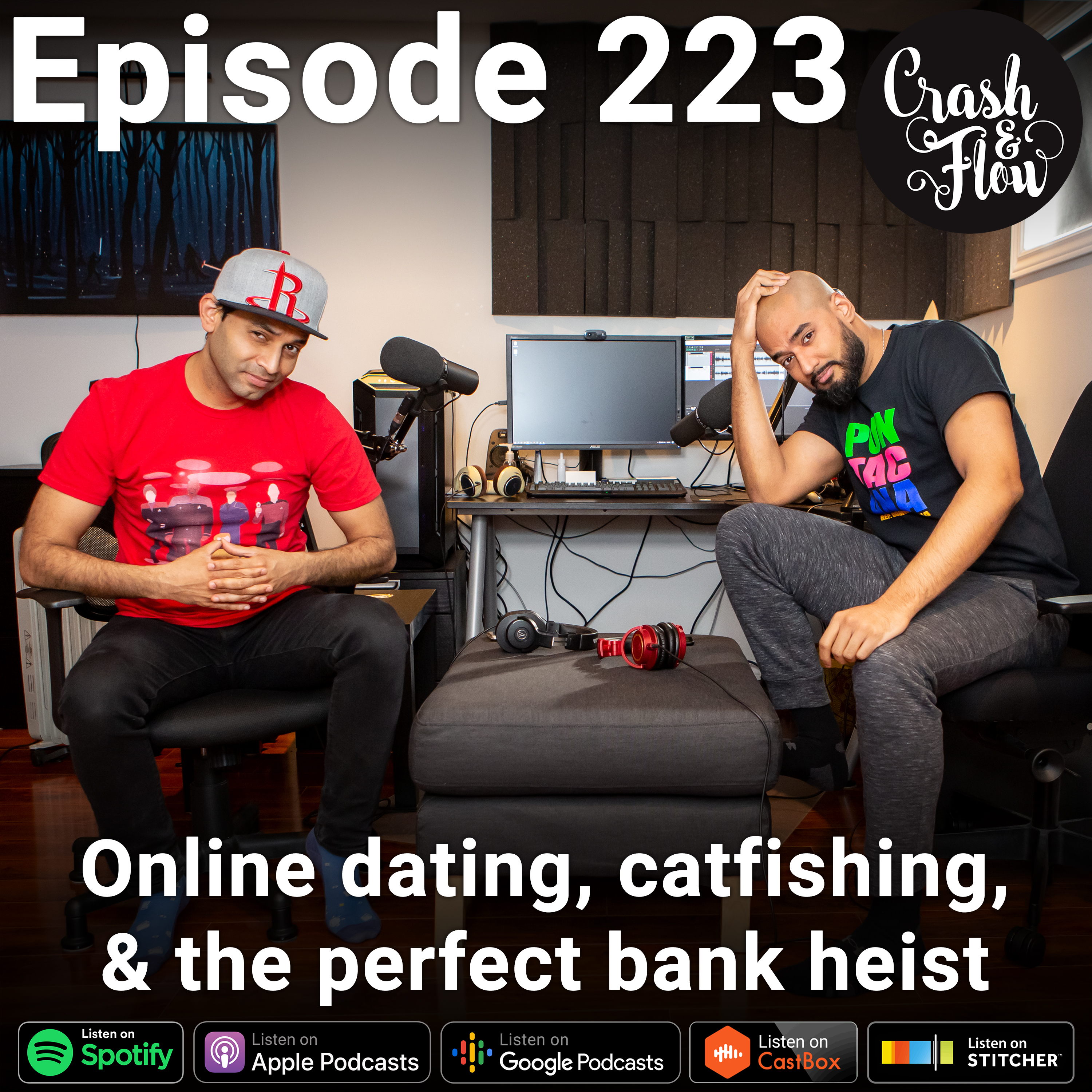 Episode 223 – Online dating, catfishing, & the perfect bank heist episode artwork