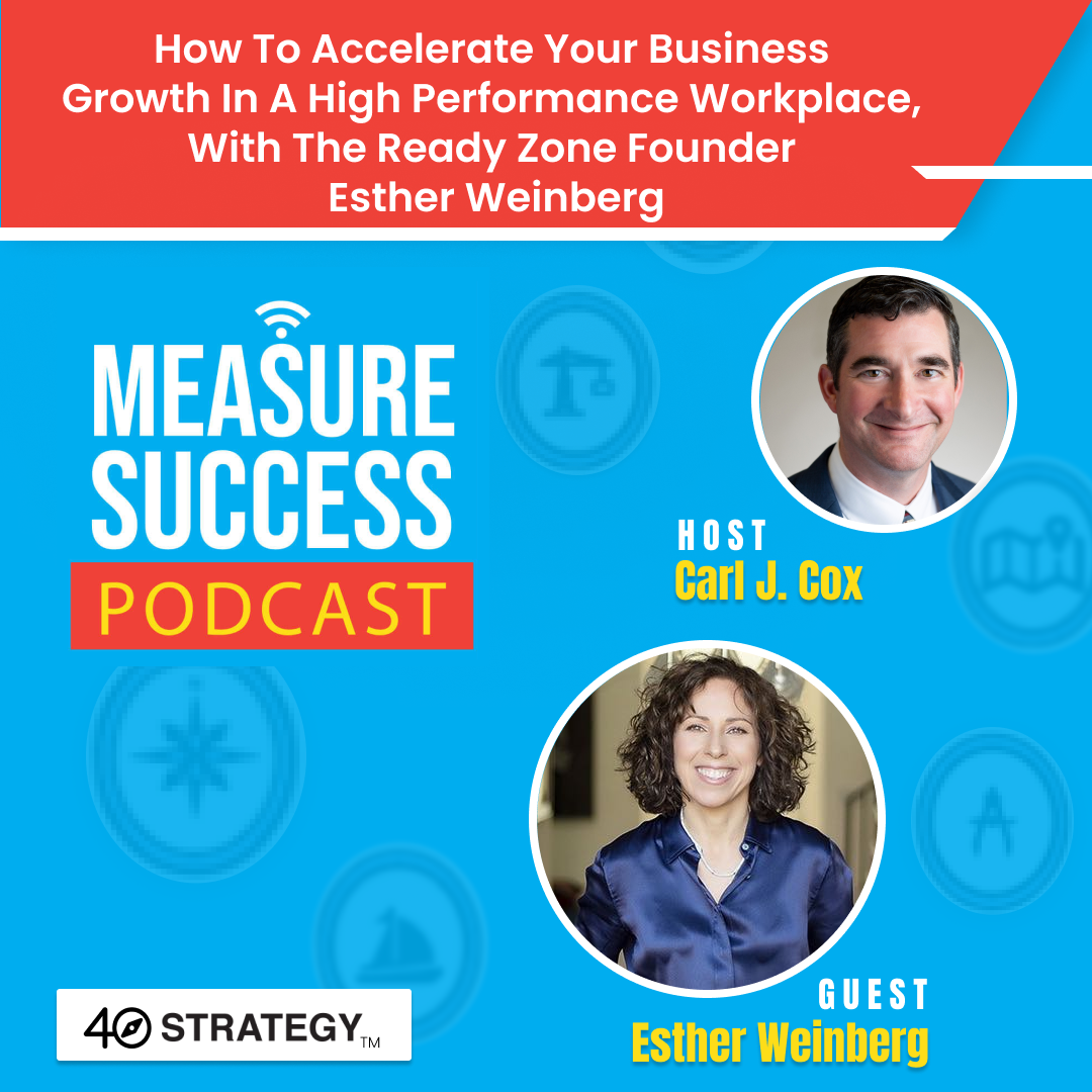 cover of episode How to accelerate your business growth in a high performance workplace, with The Ready Zone Founder Esther Weinberg