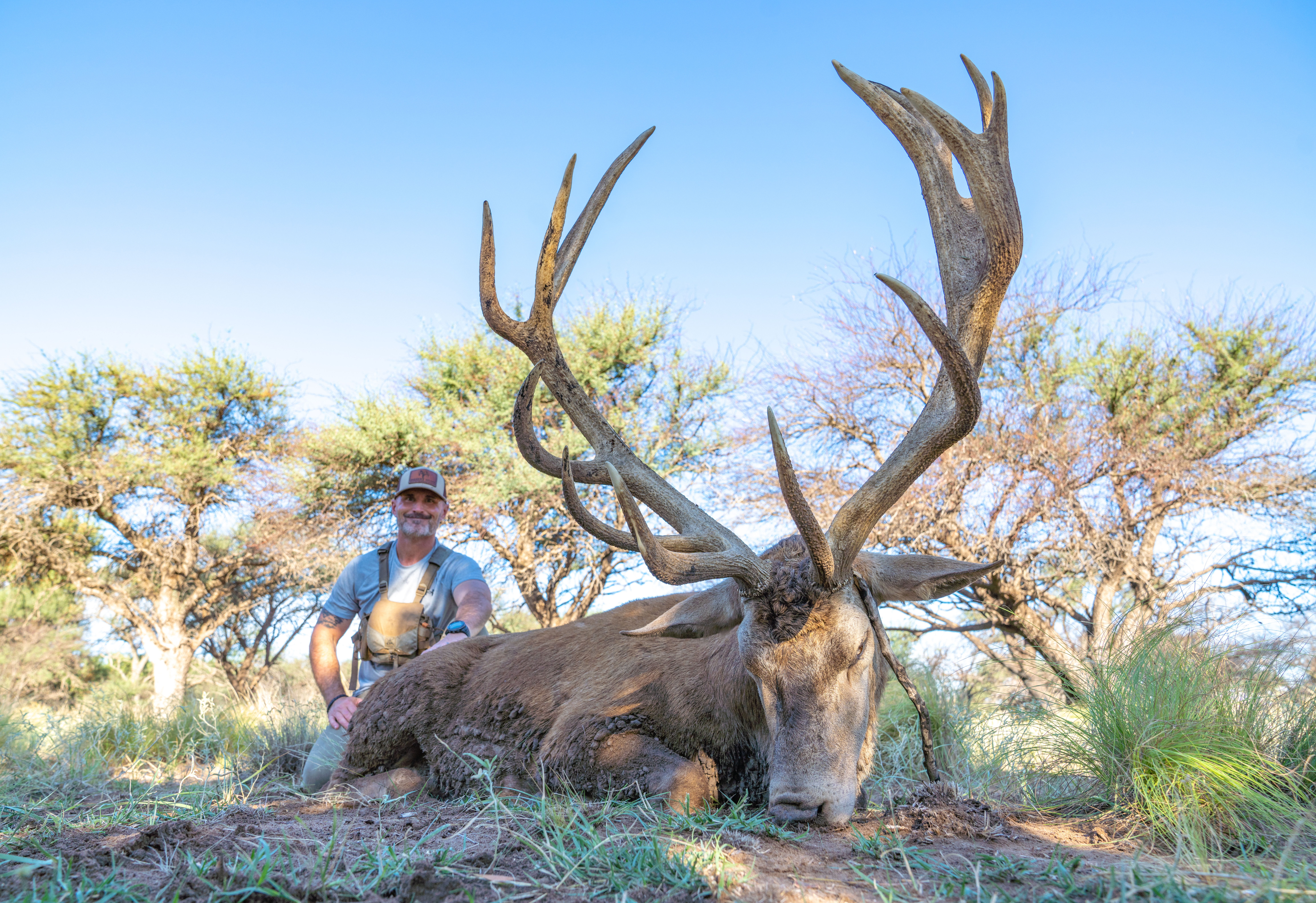 Preparing for a Free Range Stag Hunt in Argentina