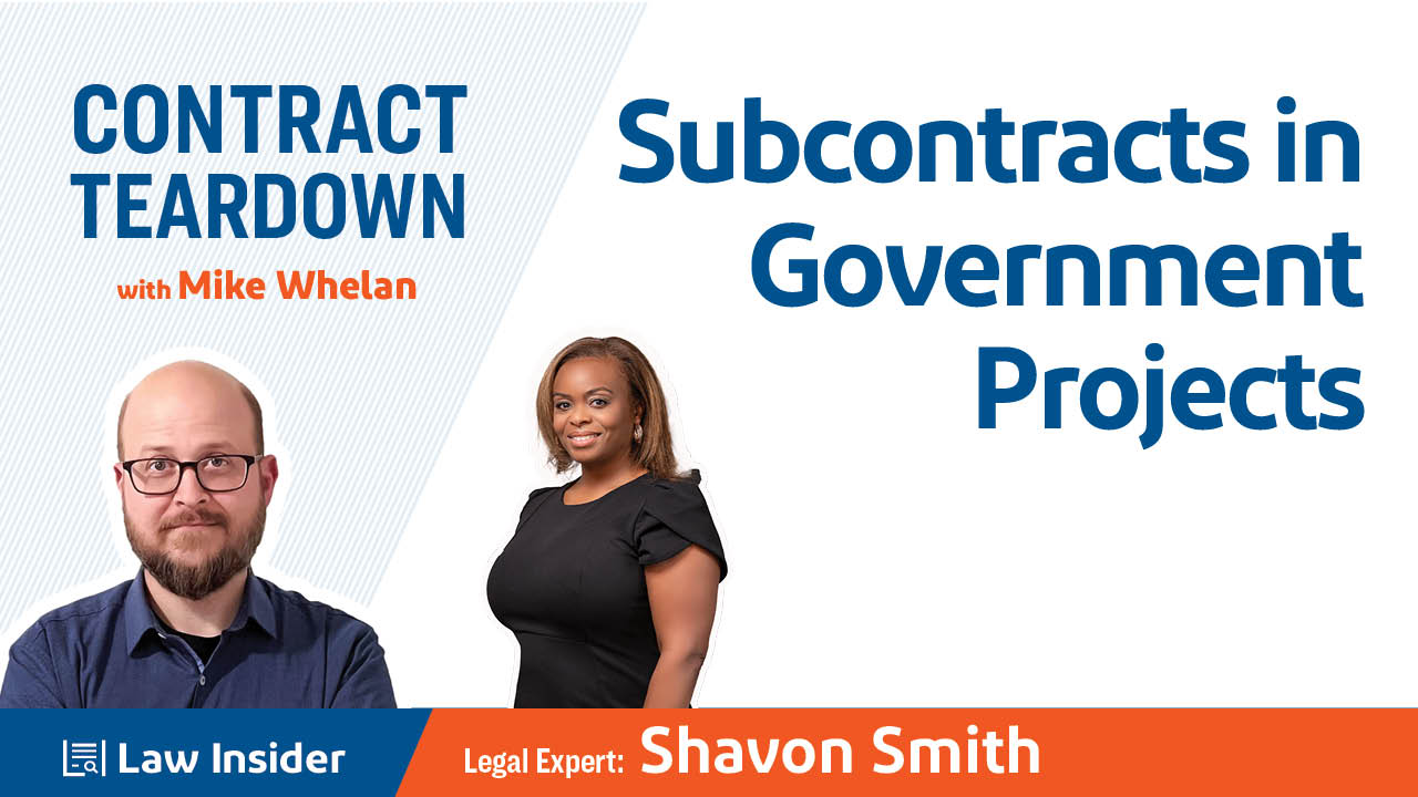 Subcontracts in Government Projects with Shavon Smith Subcontracts in Government Projects with Shavon Smith
