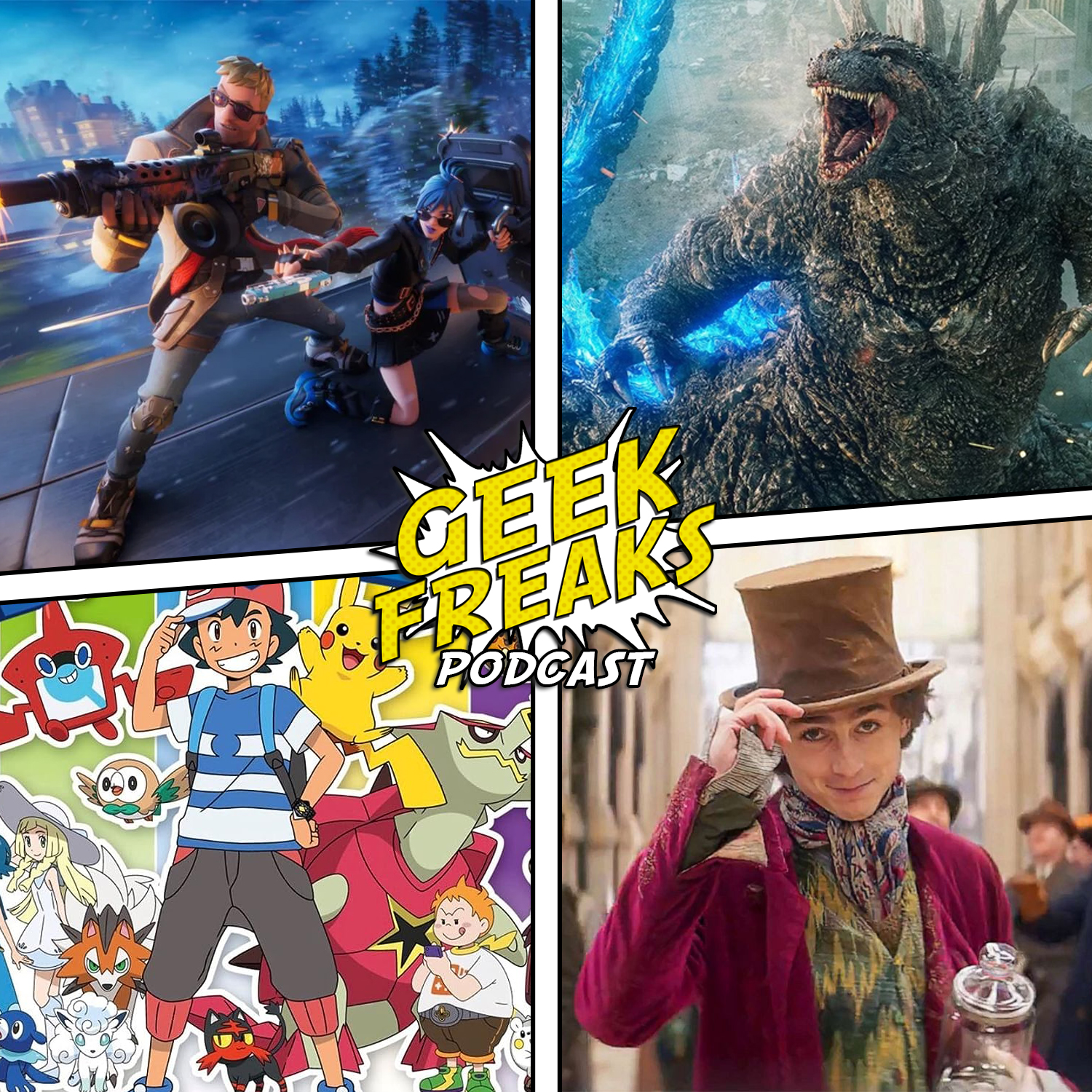 Godzilla and Wonka Reviews, Fortnite Chapter 5, Pokemon Park, and more!