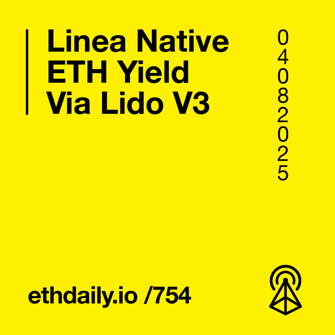Linea Native ETH Yield Via Lido V3