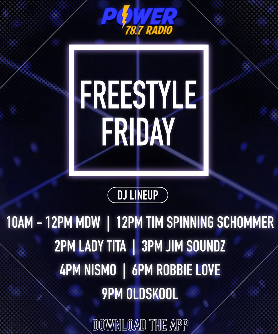 Freestyle Fridays on Power 78.7 Radio - DJ MDW live broadcast (2/21/25)
