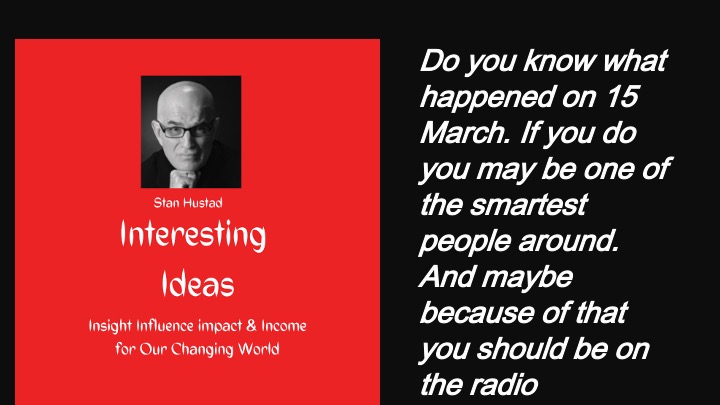 Do you know what happened on March 15?  if you do you're smarter than most people and maybe you should be on the radio, Do you know what happened on March 15?  if you do you're smarter than most people and maybe you should be on the radio,