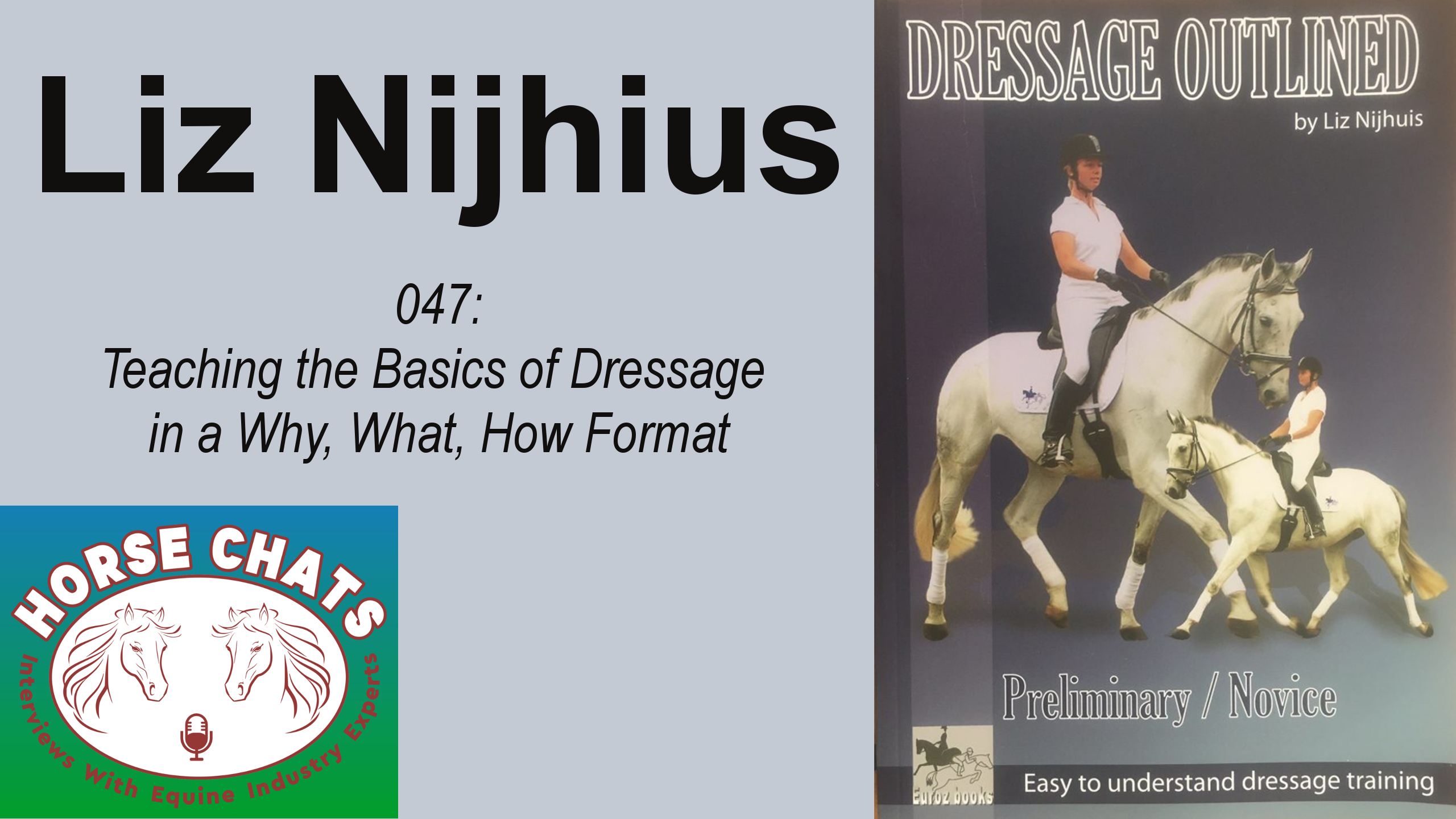 0047: Liz Nijhuis - Teaching the Basics of Dressage in a Why, What, How Format