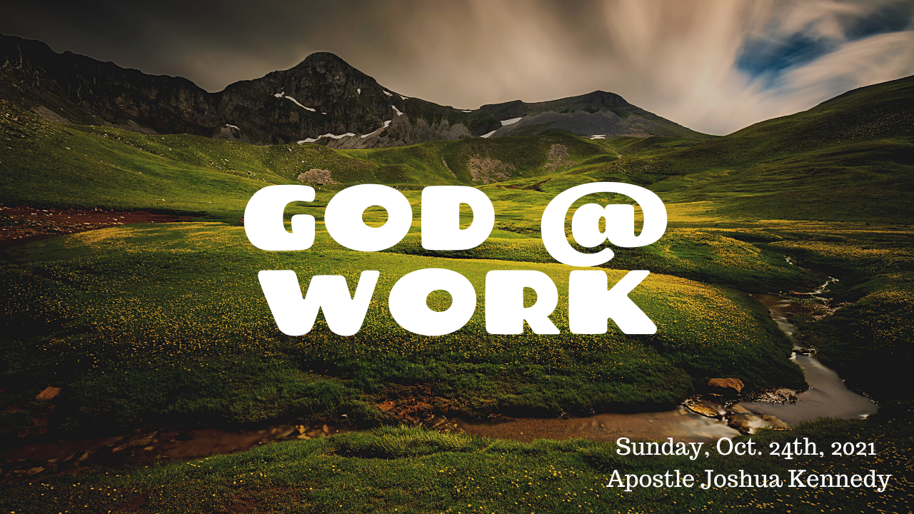 The Beginning - God@Work Series (Genesis 1-2)