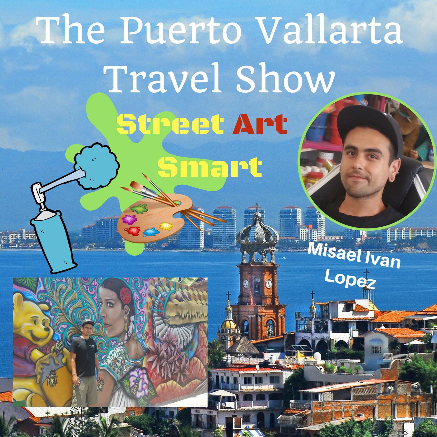 The Hive Studio Galleria in Puerto Vallarta with Misael Ivan Lopez of PV Street Art