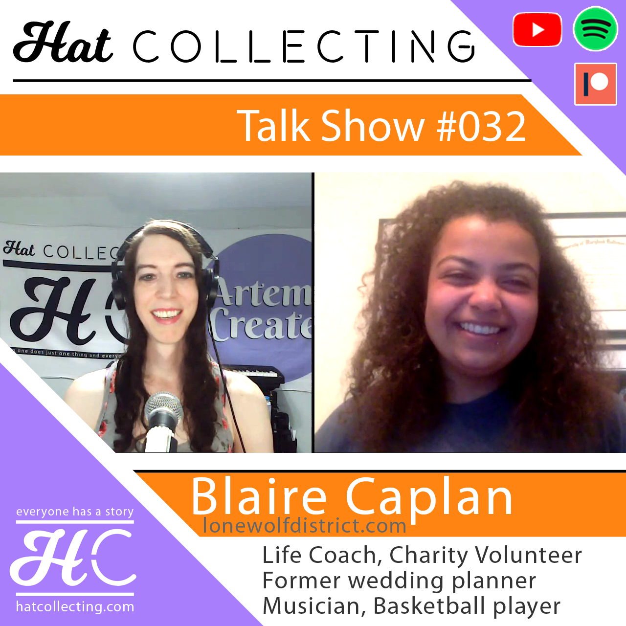 #032 Blaire Caplan (Life Coach, Charity Volunteer, Former Wedding Planner, Musician, Basketball player)