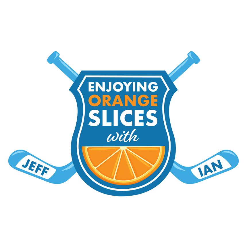 Enjoying Orange Slices with Jeff & Ian