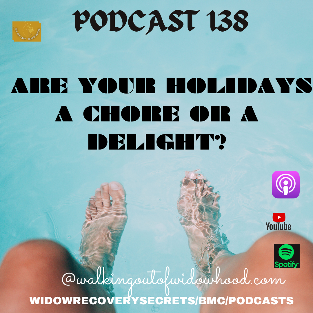 PODCAST 138  THE HOLIDAYS - A CHORE OR A DELIGHT?