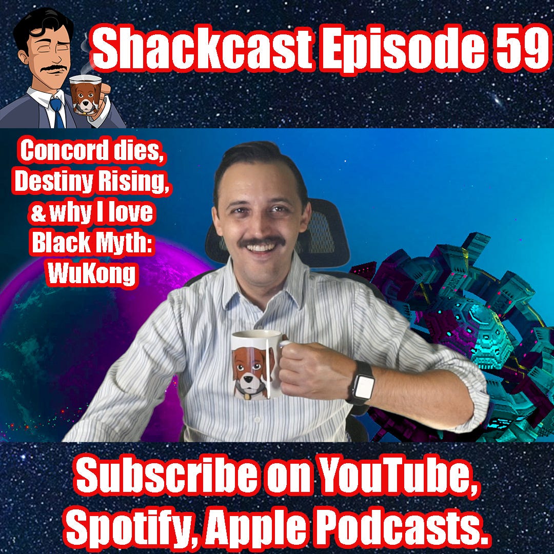 Concord dies, Destiny Rising, & why I love Black Myth: WuKong | Shackcast Episode 59 LIVE!