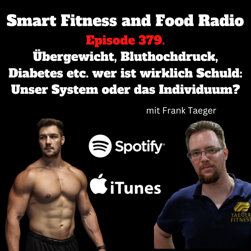 379. Übergewicht, Bluthochdruck, Diabetes etc. wer ist wirklich Schuld: Unser System oder das Individuum? Und was können wir dagegen tun? - mit Frank Taeger