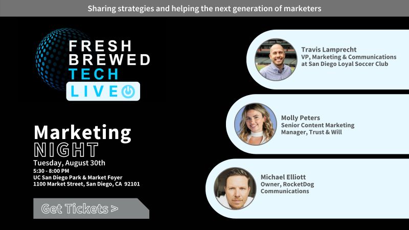 Fresh Brewed Tech Live: April 30th Marketing Night