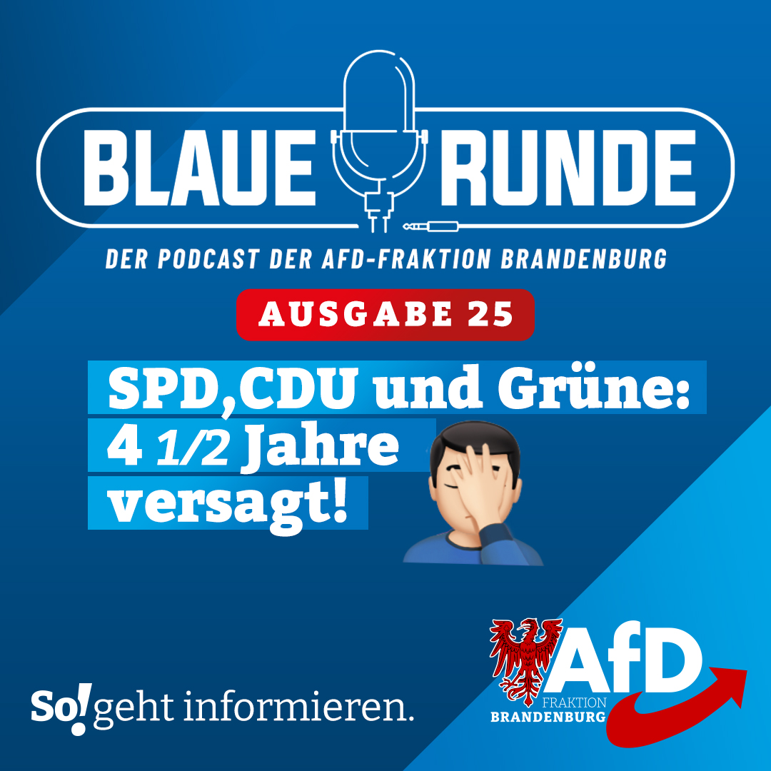 Die Blaue Runde - der Podcast der AfD-Fraktion Brandenburg